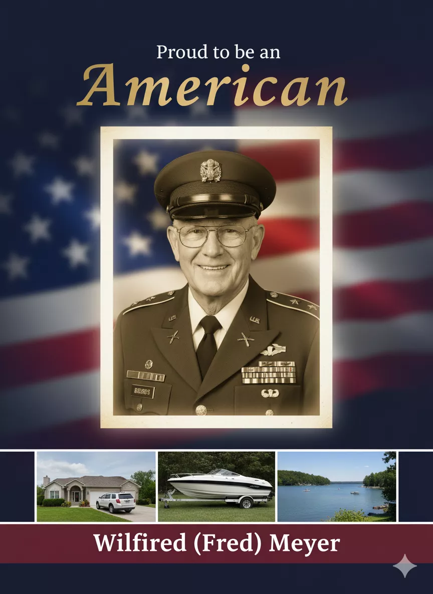 Proud to Be an American by Wilfred (Fred) Meyer book cover