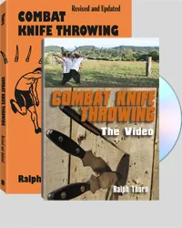 Combat Knife Throwing Book and DVD Set by Ralph Thorn, cover