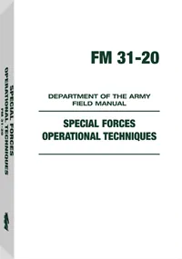 Special Forces Operational Techniques (FM 31-20), cover